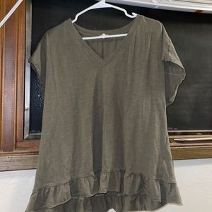 Size XL, cotton bleu top.